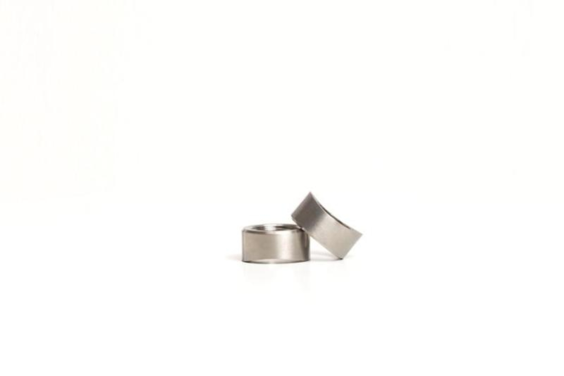 Picture of Ticon Industries Titanium O2 Sensor Bung 1.75in to 2.5in Tubing (Twin pack) - Coped End