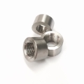 Picture of Ticon Industries 3/8in NPT Titanium Sensor Bung 1.5in to 5in Tubing - Coped End
