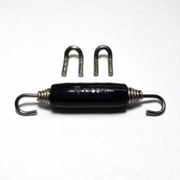 Picture of Ticon Industries Black Silicone Titanium Spring Tab and Spring Kit (2 Tabs/1 Spring) - Single Kit