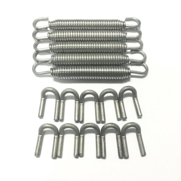 Picture of Ticon Industries Green Silicone Titanium Spring Tab and Spring Kit (10 Tabs/5 Springs) - 5 Pack