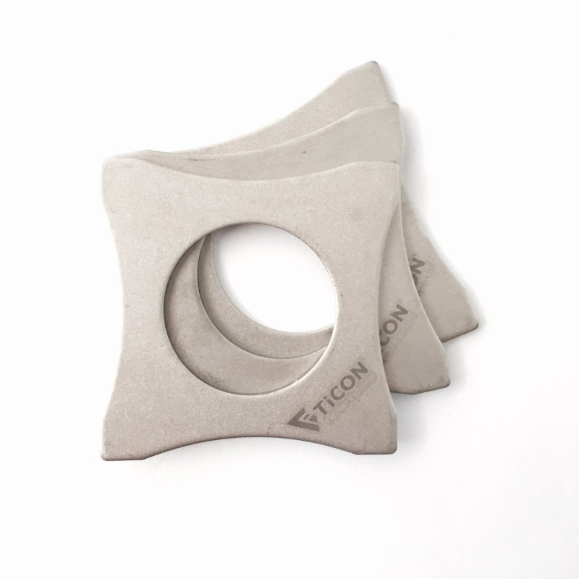 Picture of Ticon Industries Titanium Brace Bracket for O2 Sensor Bung - 1.5mm/.059in