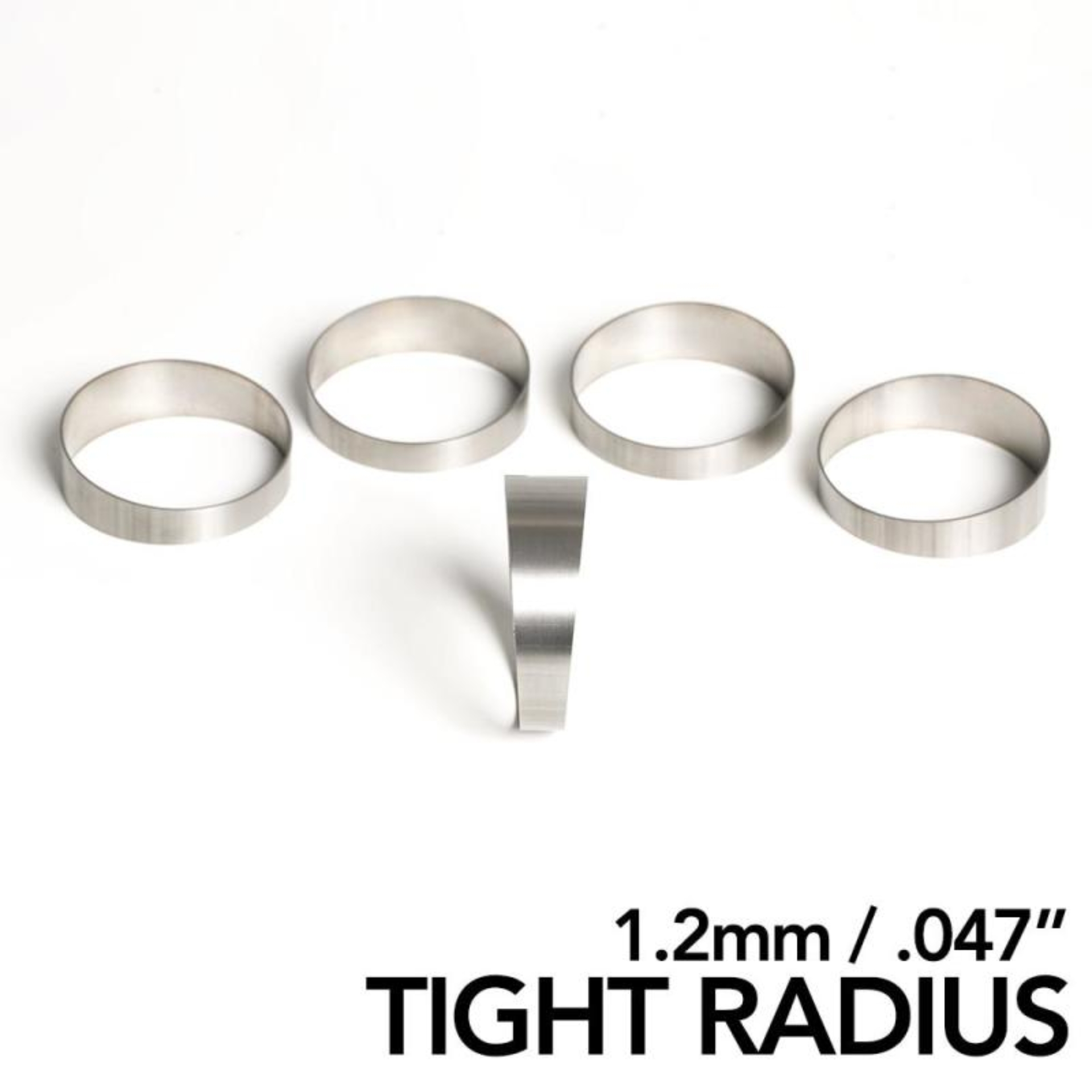 Picture of Ticon Industries 1.25in 45 Degree 1.7D/2.13in CLT TR 1.2mm/.047in Wall Titanium Pie Cuts - 5pk
