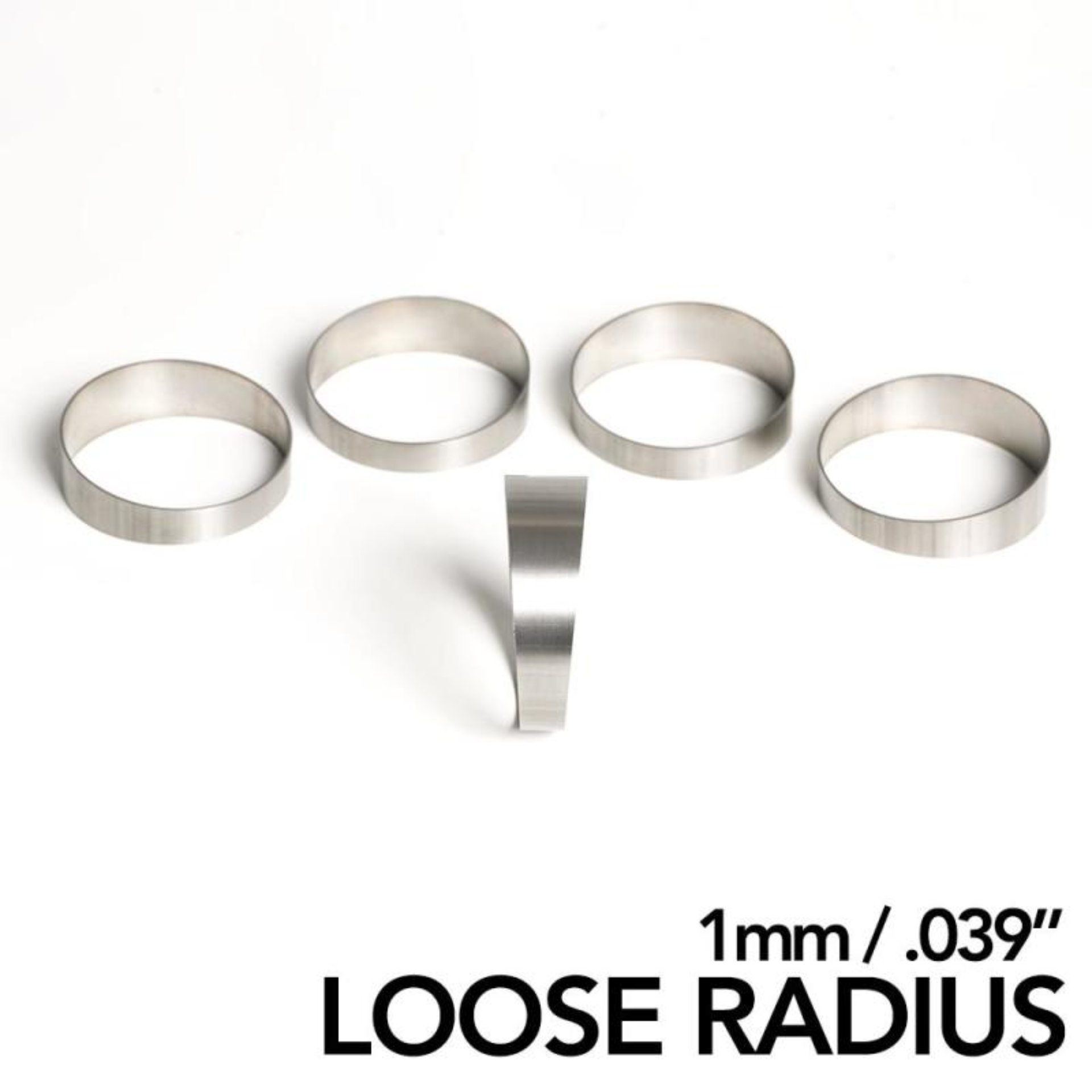 Picture of Ticon Industries 1.50in 45 Degree 2.2D/3.3in CLR Loose Radius 1mm Wall Titanium Pie Cuts - 5pk