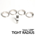 Picture of Ticon Industries 1.5in 45 Degree 2.55in CLR Tight Radius 1mm Wall Titanium Pie Cuts - 5pk