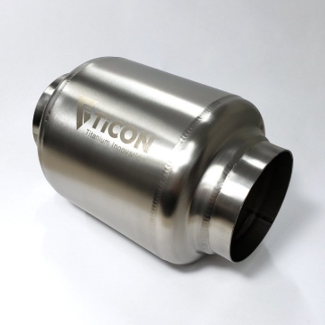 Picture of Ticon Industries 7in OAL 3.0in In/Out Ultralight Titanium Muffler