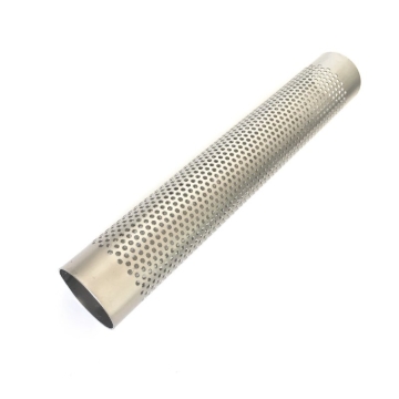 Picture of Ticon Industries 12in OAL 2.0in Perforated Titanium Punch Tube