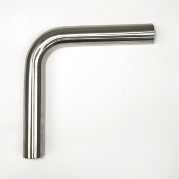 Picture of Stainless Bros 1.75in Diameter 1.5D / 2.62.0in CLR 90 Degree Bend 6.5in leg/6.5in leg Mandrel Bend