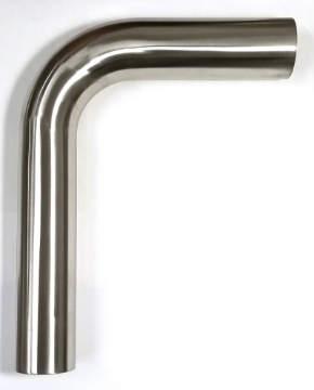 Picture of Stainless Bros 2.0in Diameter 1.5D / 3in CLR 90 Degree Bend 5in leg/8in leg Mandrel Bend