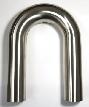 Picture of Stainless Bros 2.0in Diameter 1.5D / 3in CLR 180 Degree Bend 6in Leg / 6in Leg Mandrel Bend