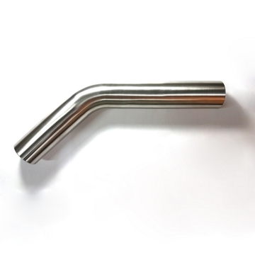 Picture of Stainless Bros 2.50in Diameter 1.5D / 3.75in CLR 45 Degree Bend 5in leg/8in leg Mandrel Bend