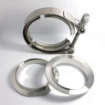 Picture of Stainless Bros 2.0in 304SS V-Band Assembly - 2 Flanges/1 Clamp