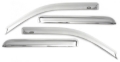 Picture of AVS 20-22 Chevrolet Silverado 1500 LTD Ext. Cab/DC F&R Ventvisor Window Deflectors 4pc - Chrome