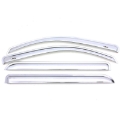 Picture of AVS 20-22 Chevrolet Silverado 1500 LTD Ext. Cab/DC F&R Ventvisor Window Deflectors 4pc - Chrome