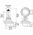 Picture of Hella H11 12V 55W PGJ19-2 HP2.0 Performance Halogen Bulb - Pair