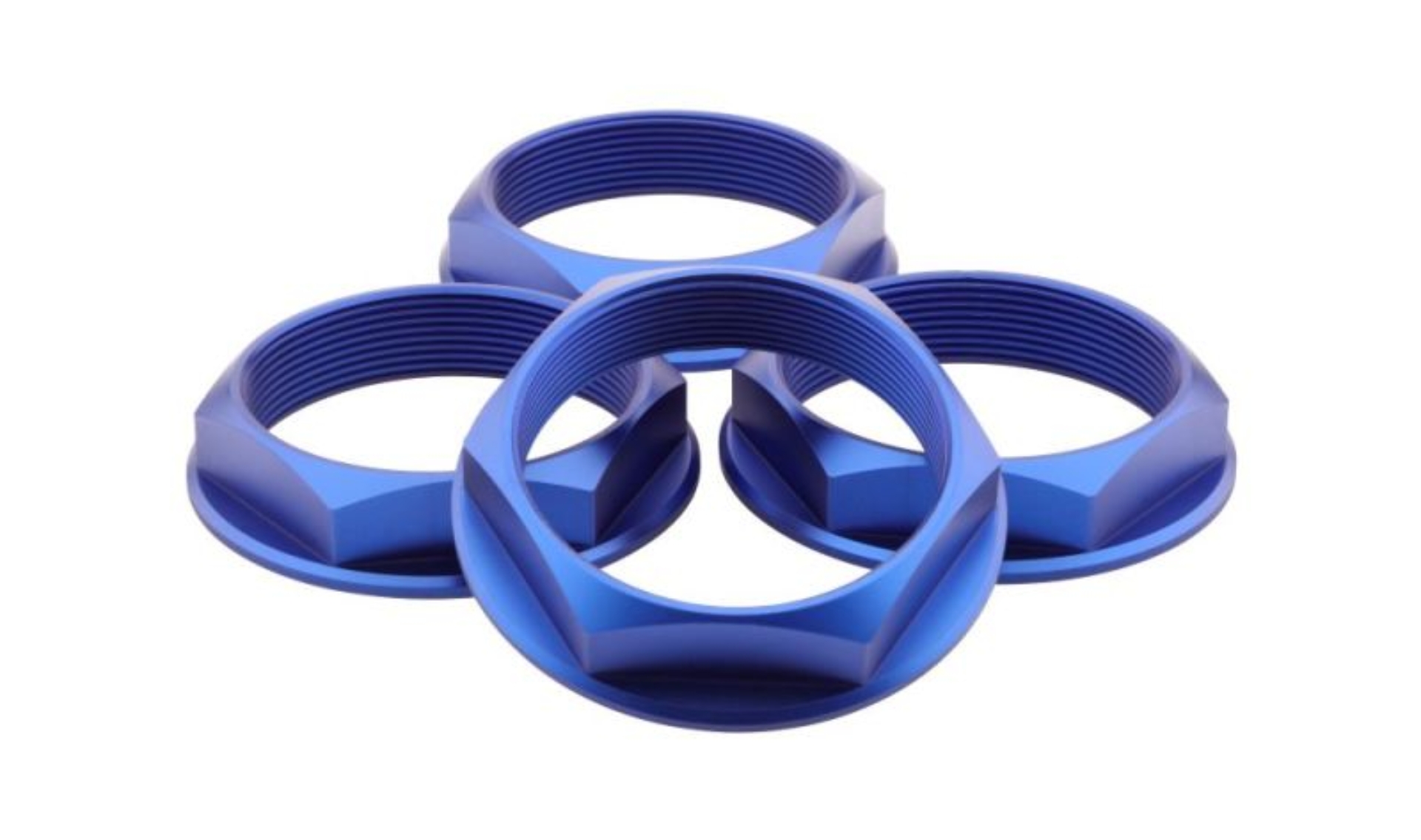 Picture of fifteen52 Super Touring (Chicane/Podium) Hex Nut Set of Four - Anodized Blue
