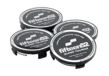 Picture of fifteen52 Super Touring (Chicane/Podium) Center Cap Set of Four - Black/Chrome