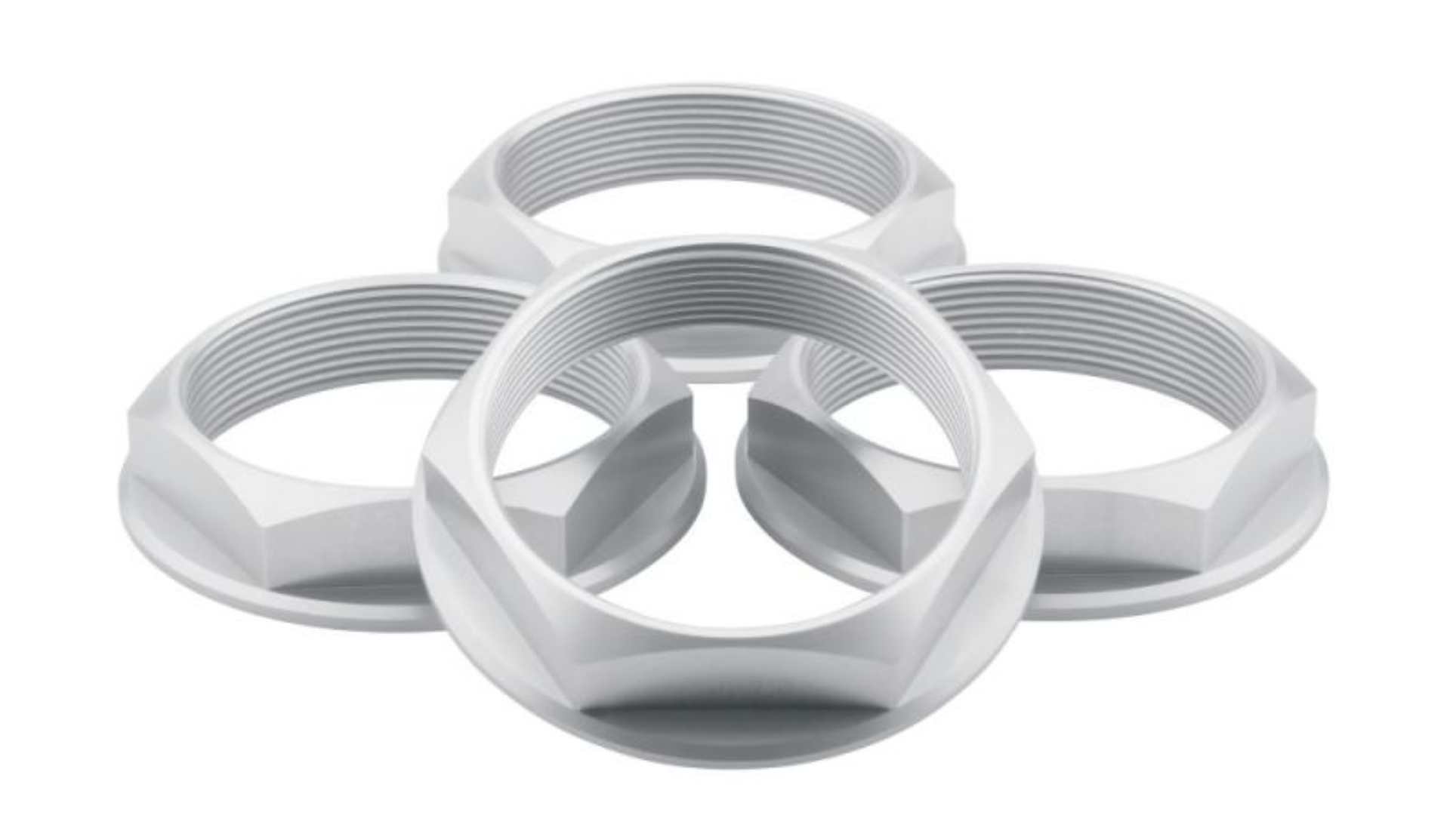 Picture of fifteen52 Super Touring (Chicane/Podium) Hex Nut Set of Four - Anodized Silver