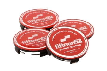 Picture of fifteen52 Super Touring (Chicane/Podium) Center Cap Set of Four - Red/Chrome