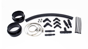 Picture of Torque Solution Turbo Inlet Hose Black (Recirc): 02-07 WRX / 04-20 STI / 05-09 Legacy GT (3in Inlet)