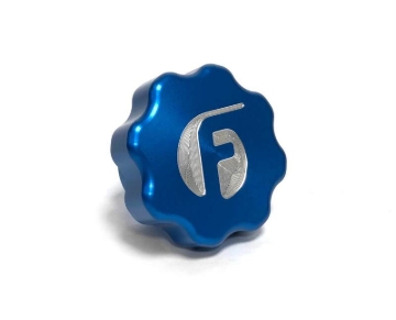 Picture of Fleece Performance 01-16 GM 2500/3500 Duramax Billet Oil Cap Cover - Blue