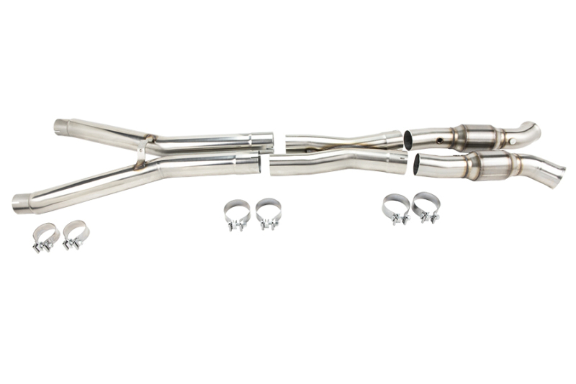 Picture of Kooks 09-13 Chevrolet Corvette C6 LS2/LS3 6.0L/6.2L 3in x 3in Catted SS X-Pipe Conn to 2.5in OEM Exh