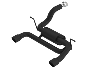 Picture of Borla 18-19 Jeep Wrangler JL/JLU 2.0L 4Cyl 2DR/4DR Axle Back Exhaust S-Type w/ 3.5in Tips - Black