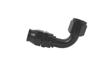 Picture of Aeromotive PTFE Hose End - AN-10 - 90 Deg - Black Anodized