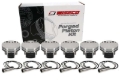 Picture of Wiseco Nissan VR38DETT 3.8L 95.58mm Bore 1.232inch CH -6.3 Dome Dish 9.5:1 Stroker Max HD Piston Kit