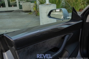 Picture of Revel GT Dry Carbon Door Trim (Front Left & Right) Tesla Model 3 - 2 Pieces