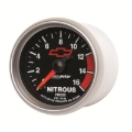 Picture of Autometer GM Bowtie Black 2-1/16in 0-1600 PSI Nitrous Pressure - Digital Stepper Motor
