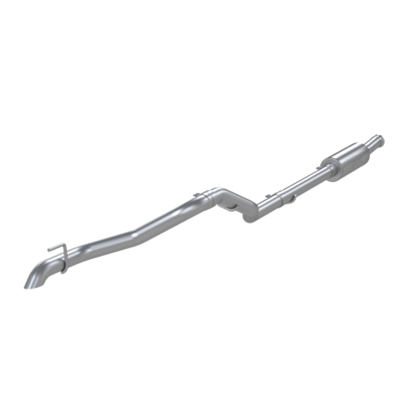 Picture of MBRP 2020 Jeep Gladiator 3.6L 2.5in Single Rear Exit Cat Back Exhaust - Aluminized (Off-Road)