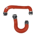 Picture of Injen 18-19 Audi S4/S5 (B9) V6 3.0L Turbo Wrinkle Red Intercooler Piping