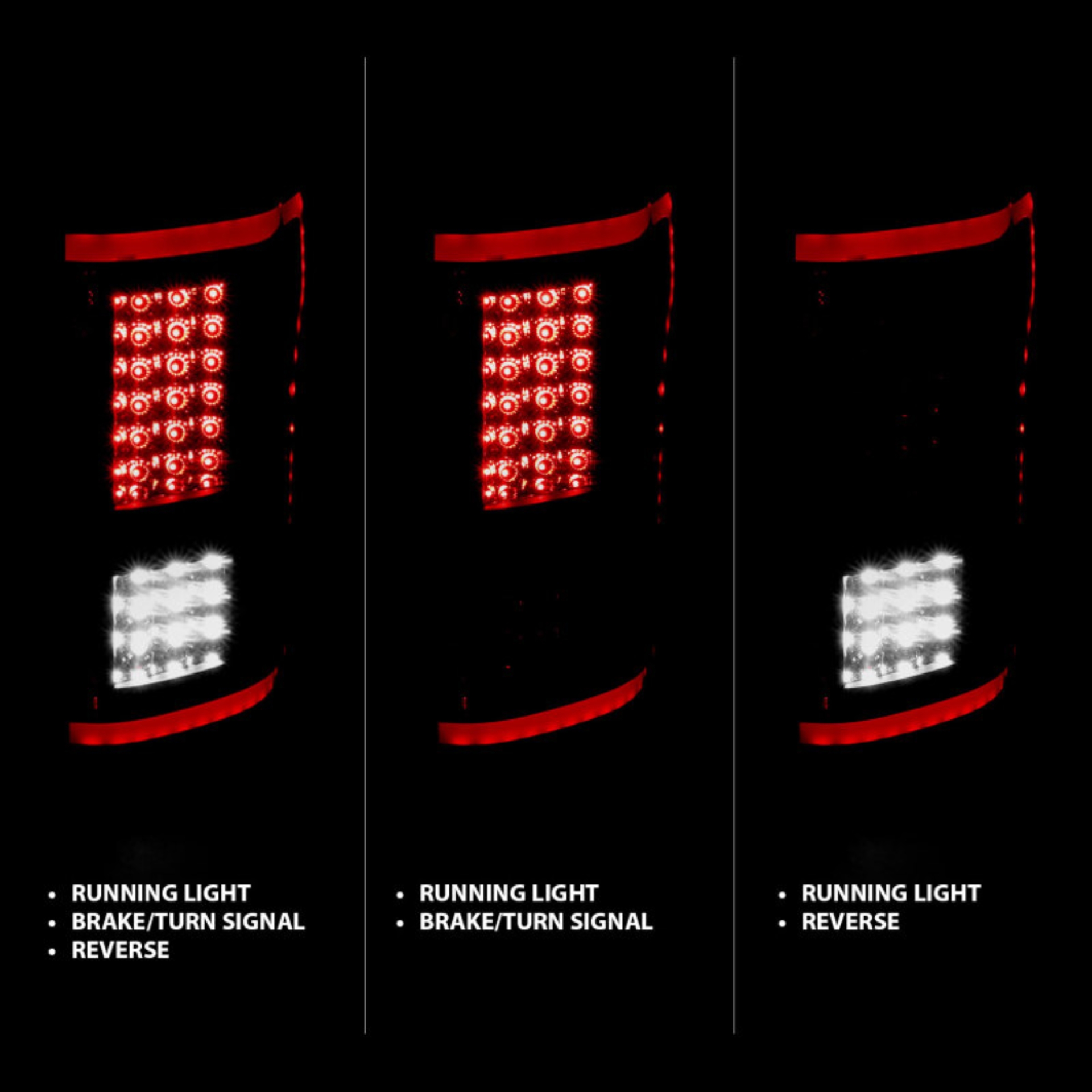 Picture of ANZO 15-17 Ford F-150 LED Taillights - Smoke