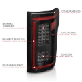 Picture of ANZO 15-17 Ford F-150 LED Taillights - Smoke