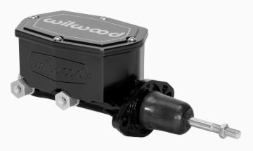 Picture of Wilwood Compact Tandem Master Cylinder - 1in Bore - w/Pushrod (Black)