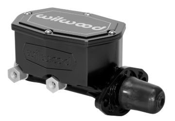 Picture of Wilwood Compact Tandem Master Cylinder - 1.12in Bore - w/Pushrod (Black)