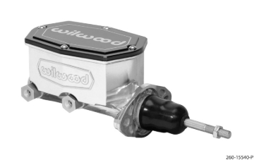 Picture of Wilwood Compact Tandem Master Cylinder - 1in Bore - w/Pushrod (Ball Burnished)