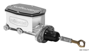 Picture of Wilwood Compact Tandem Master Cylinder - 1in Bore - w/Pushrod - Fits Mustang (Ball Burnished)