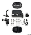 Picture of Wilwood Compact Tandem M/C - 1.12in Bore w/RH Bracket and Valve - Black