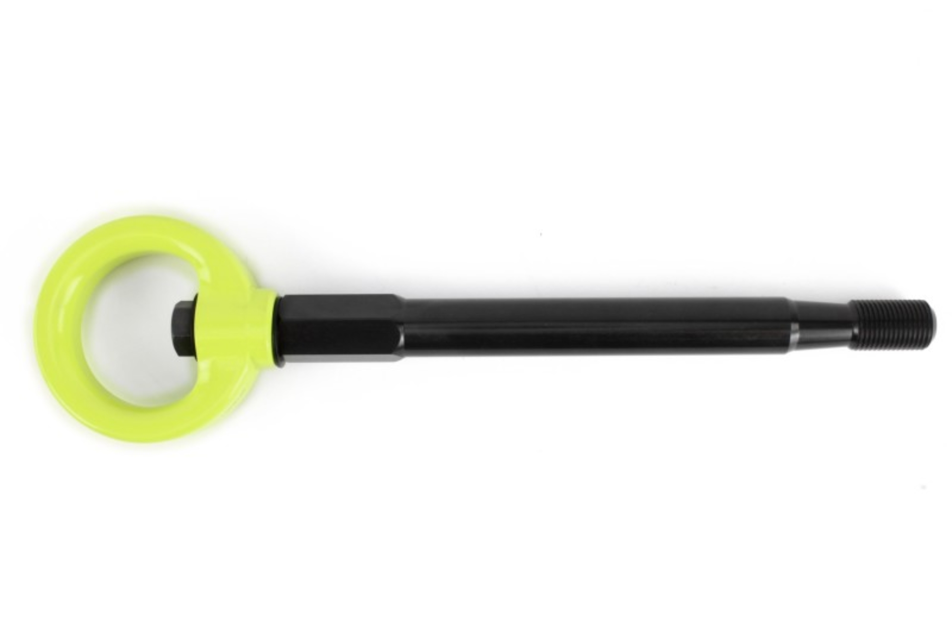Picture of PERRIN 08-14 Subaru WRX & STI / 08-11 Impreza / 05-09 Legacy Tow Hook Kit (Front) - Neon Yellow