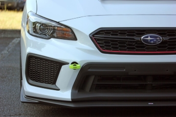 Picture of PERRIN 18-21 Subaru WRX & STI / 13-25 BRZ / 17-20 Toyota 86 Tow Hook Kit (Front) - Neon Yellow