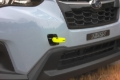Picture of PERRIN 22-26 Subaru WRX / 18-23 Crosstrek / 20-25 OBXT Tow Hook Kit (Front) - Neon Yellow