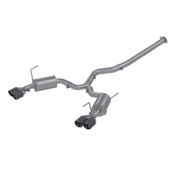 Picture of MBRP 15-19 Subaru WRX 2.0L/STI 2.5L 3in Dual Split Rear Exit w/ 3.5in CF Tips - T304 Street Version