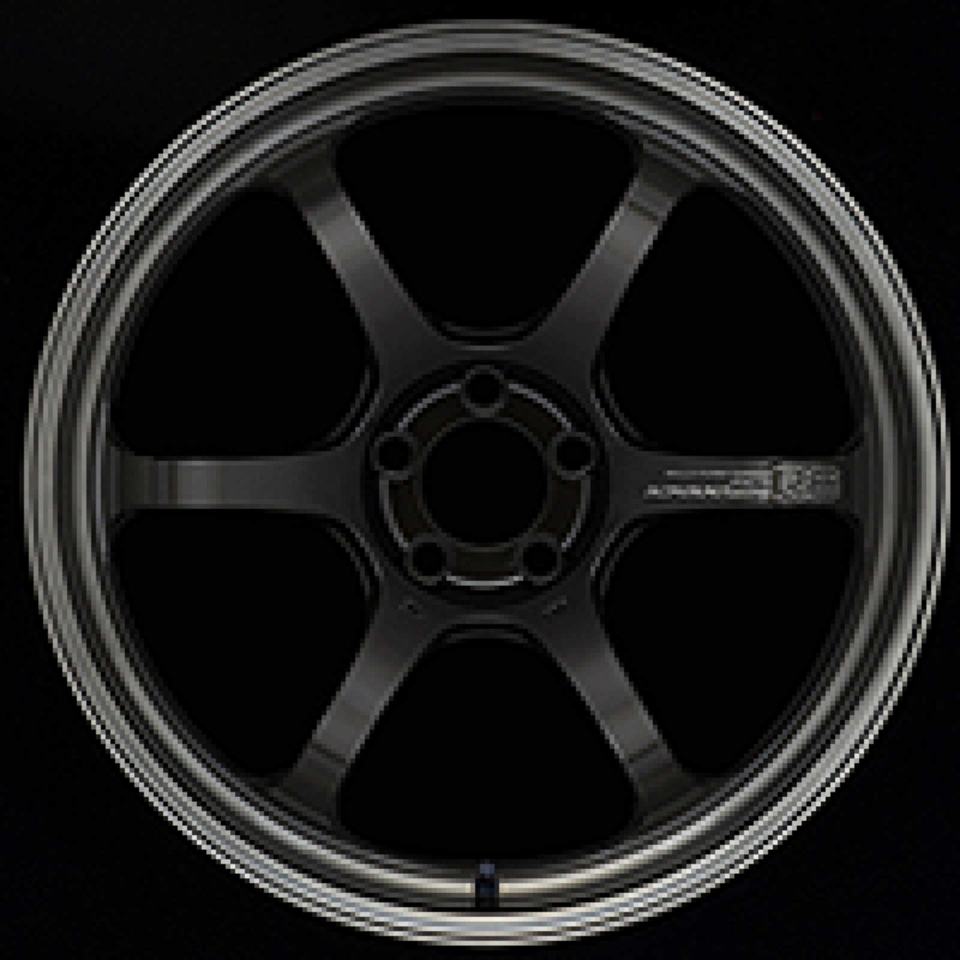Picture of Advan R6 20x10.5 +24mm 5x114.3 Machining and Black Coating Graphite Wheel