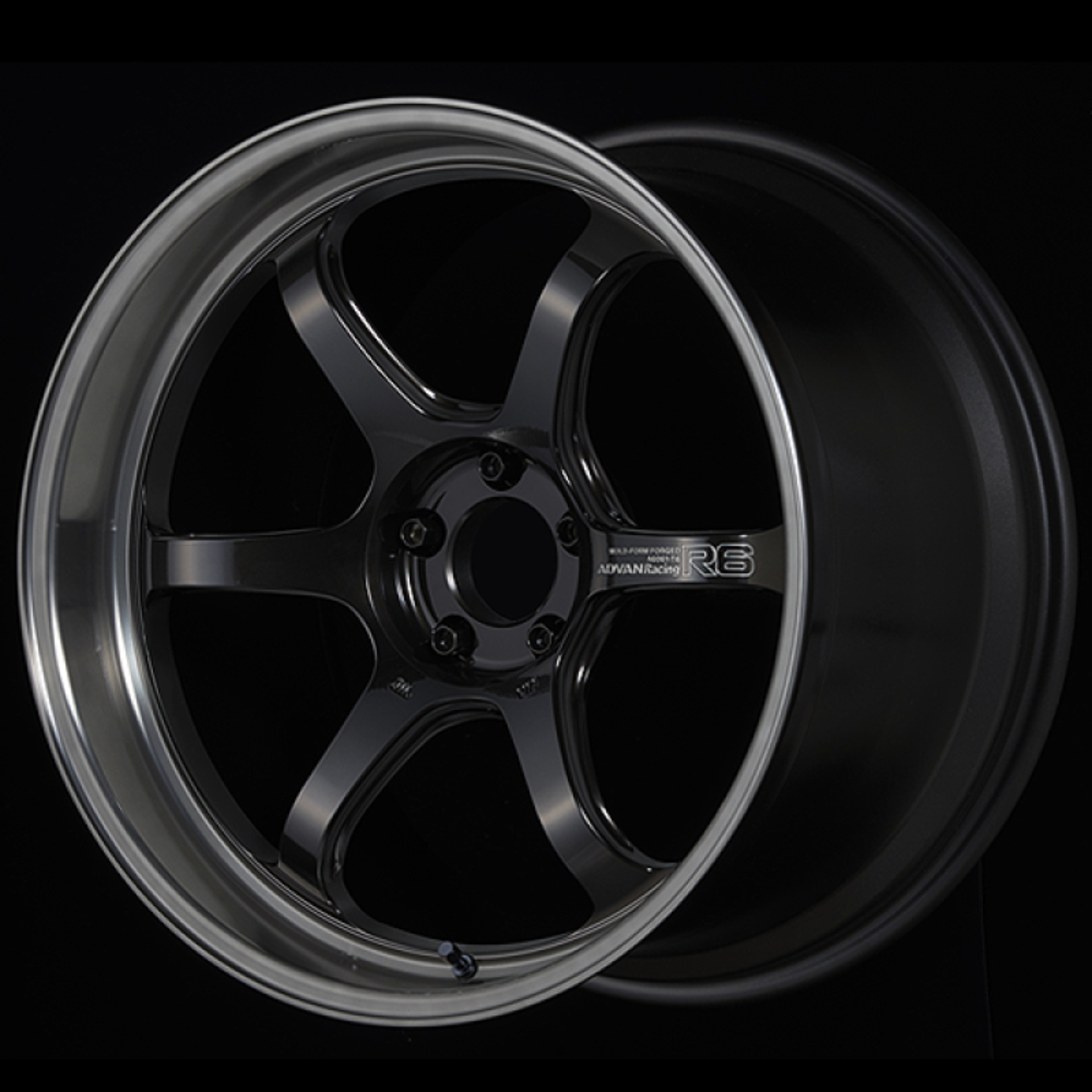 Picture of Advan R6 20x10 +25mm 5x112 Machining and Black Coating Graphite Wheel
