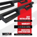 Picture of Westin HDX Stainless Drop Hitch Step 34in Step 2in Receiver - Textured Black