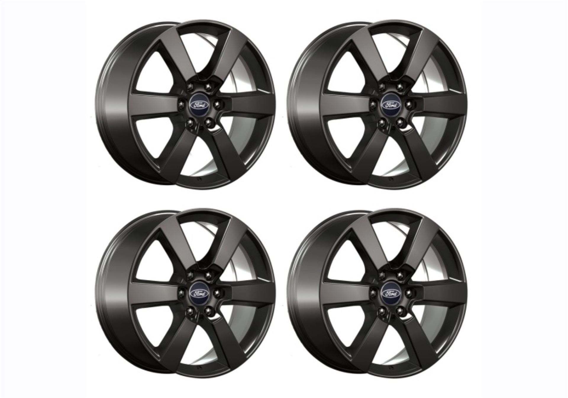 Picture of Ford Racing 15-16 F-150 20in x 8.5in Wheel Set with TPMS Kit - Matte Black
