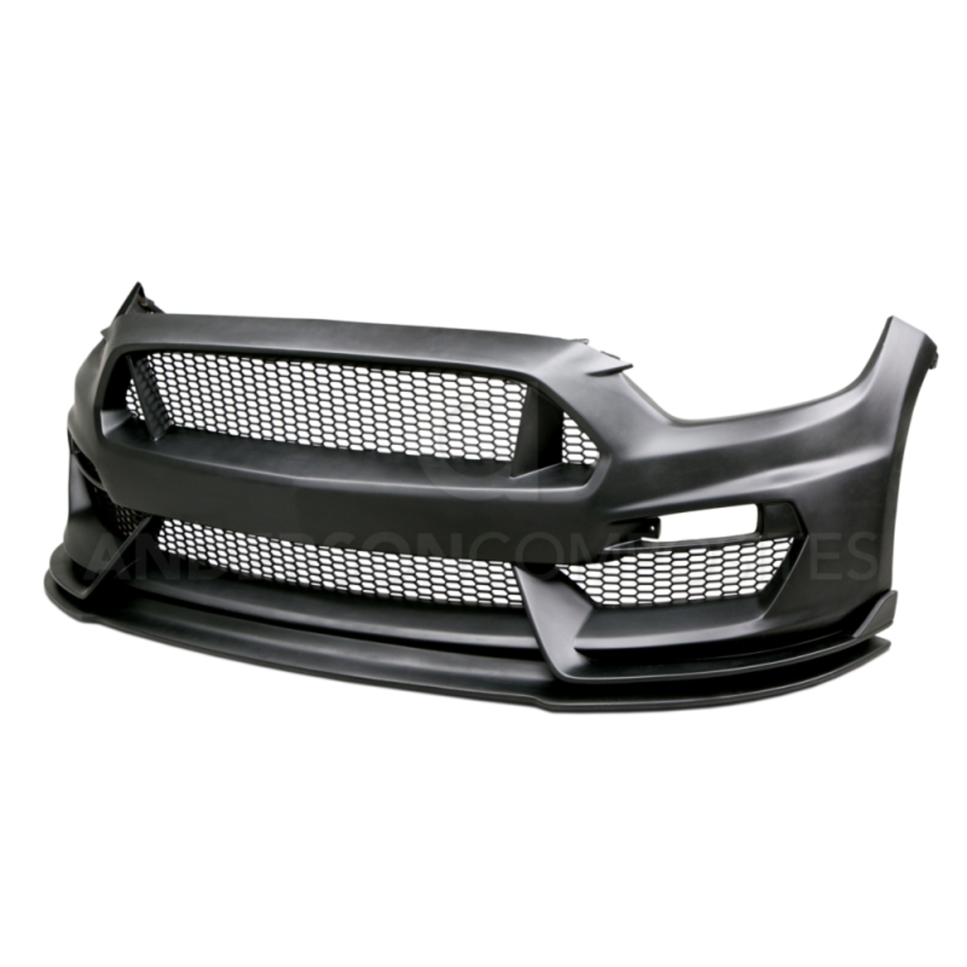 Picture of Anderson Composites 15-16 Ford Mustang GT350 Style Fiberglass Front Bumper w/ Front Lip