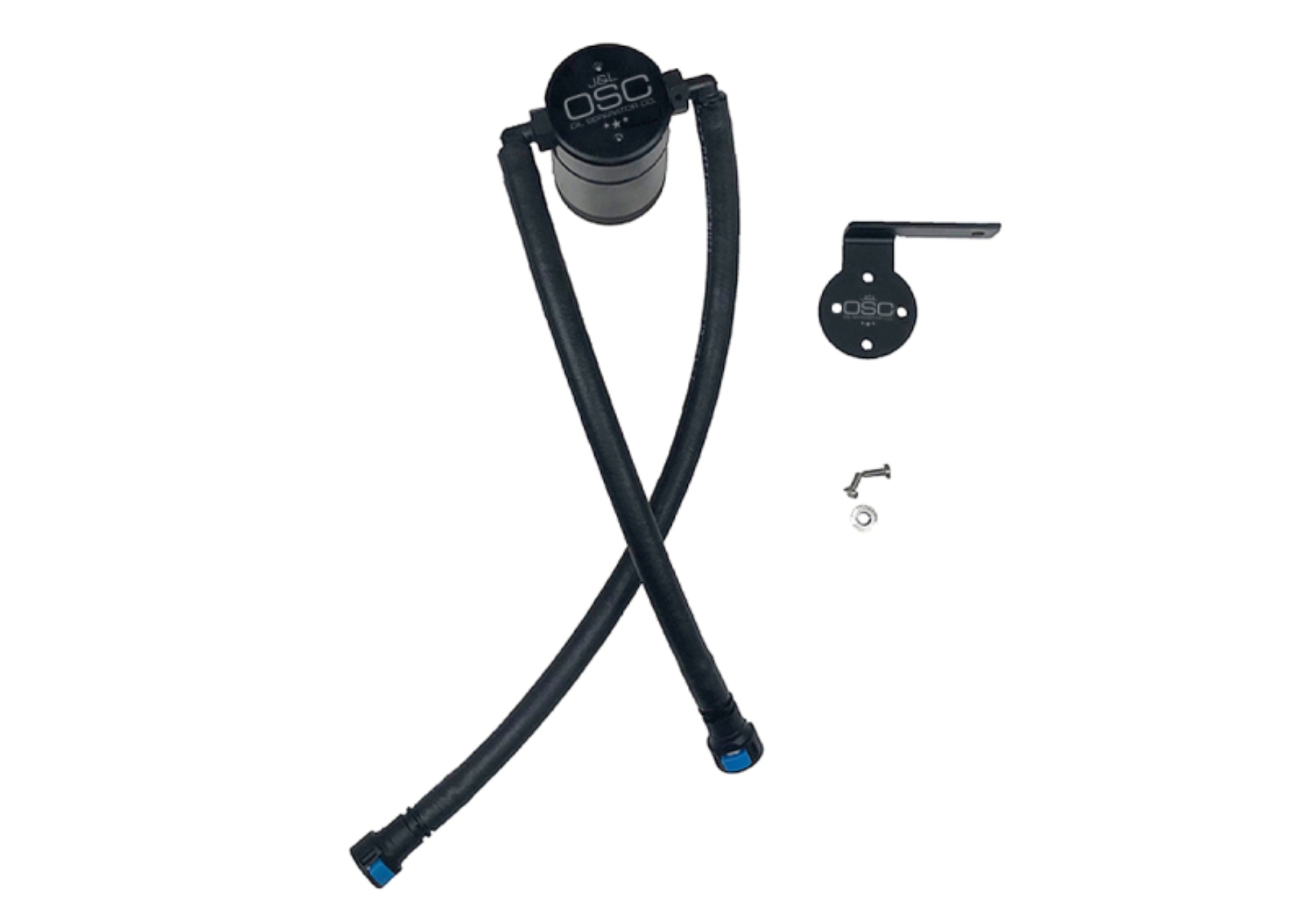 Picture of J&L 19-26 Chevrolet Silverado/GMC Sierra 1500 5.3L V8 Driver Side Oil Separator 3.0 - Black Anod
