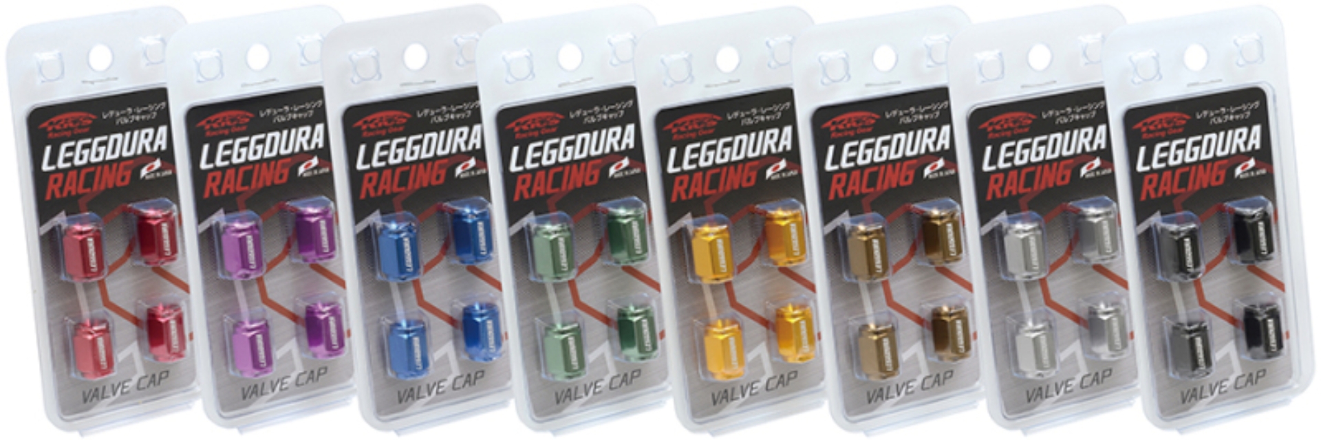 Picture of Project Kics PJK Leggdura Racing Valve Cap Wheel Accessories - WCKIVR